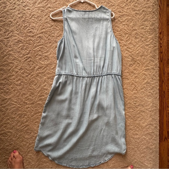 Time & Tru Surplus Dress Chambray Size L - Picture 7 of 11